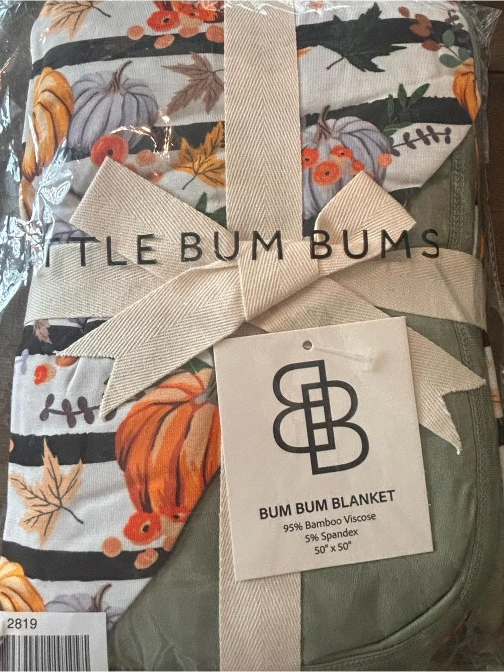 Bum Bum Blanket - Fall Pumpkin Floral Print